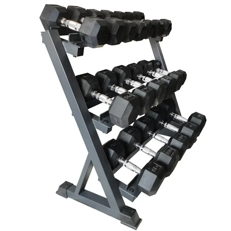 

3 Tier stand wholesale commercial home weight gym dumbbell rack