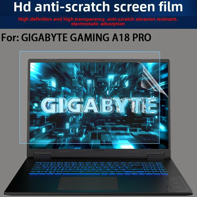 Película para pantalla GIGABYTE GAMING A18 PRO, película endurecida para portátil AORUS MASTER 18AM8H de 18 pulgadas, película anti-luz azul, película mate
