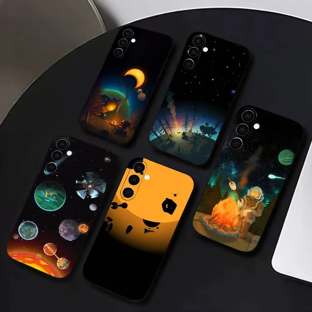 

Adventure Game O-Outer W-Wilds Phone Case For Samsung Galaxy A73,A72,A71,A70,A53,A52,A51,Others Soft Black Cover