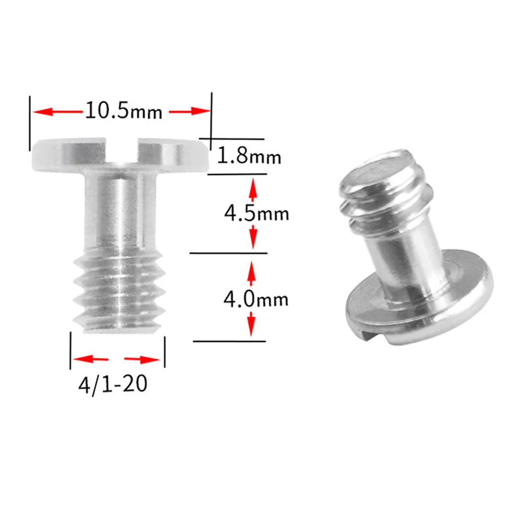 

Универсальный винт из нержавеющей стали 1/4 дюйма для зеркальной камеры, быстросъемная пластина, адаптер, винт для DSLR, винт для фотосъемки