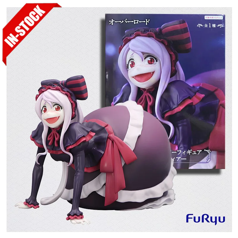 الأصلي حقيقية نموذج Furyu المعكرونة سدادة أفرلورد 10.5 سنتيمتر Shalltear الشكل أنيمي تمثال اللعب مجموعات الهدايا للأطفال