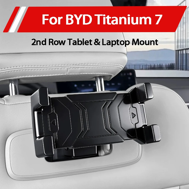 Suporte Ajustável para Tablet e Celular no Encosto de Cabeça Traseiro para BYD Formula Leopard Titanium 7 - Acessórios Internos Automotivos