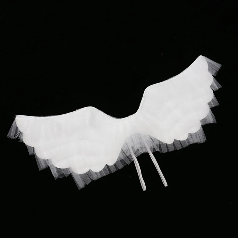 Kids Costume Angel Wings Headband Wand for Children cosplay Performance props