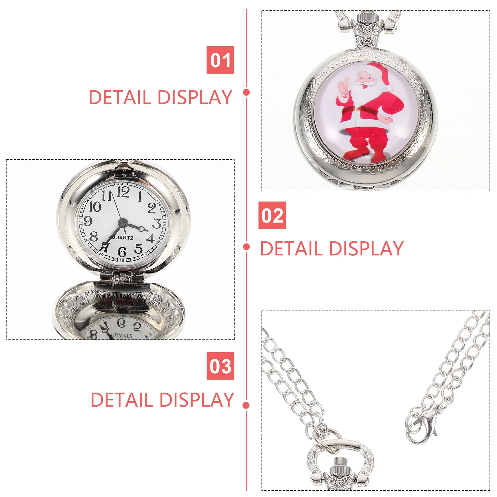 

Watches Mechanical Pocket for Men Creative and Fun Quartz Silver Decorative Bronze Mens