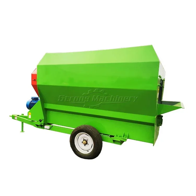 Big Capacity Sheep Cattle Farm TMR Mixer Silage Grass Forage Mixing Machine Price