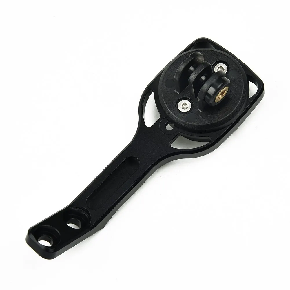 Bicycle Computer Holder Featuring Dual Base Options for Garmin and Camera Compatibility Lightweight Aluminum Build