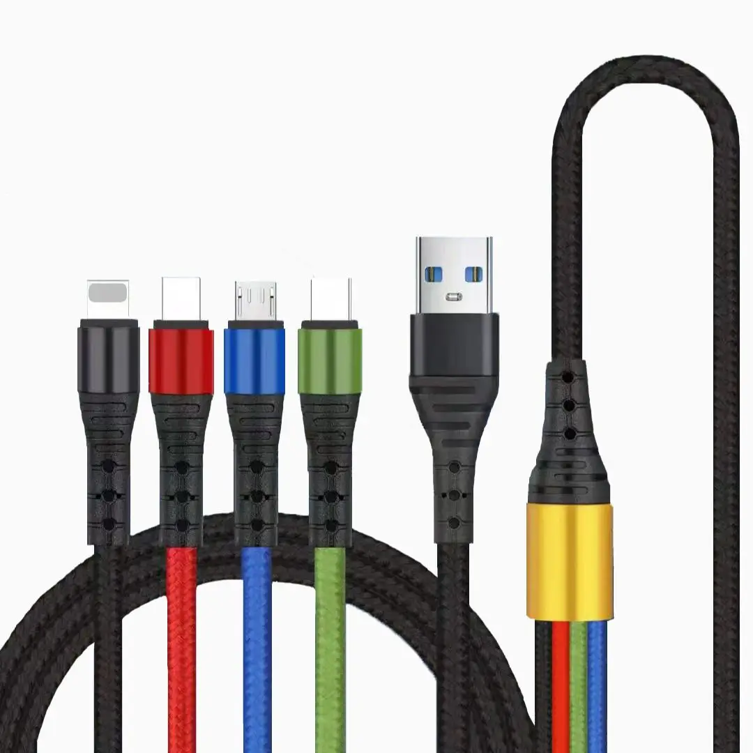 

GIMIRO 4 in 1 USB Cable Fast Charging Charger Type C Micro Adapter