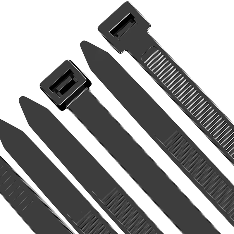 

100 Pack Cable Zip Ties Heavy Duty 12 Inch, 7.6Mm Strong Plastic Wire Ties With 70Kg Tensile Strength, UV Resistant
