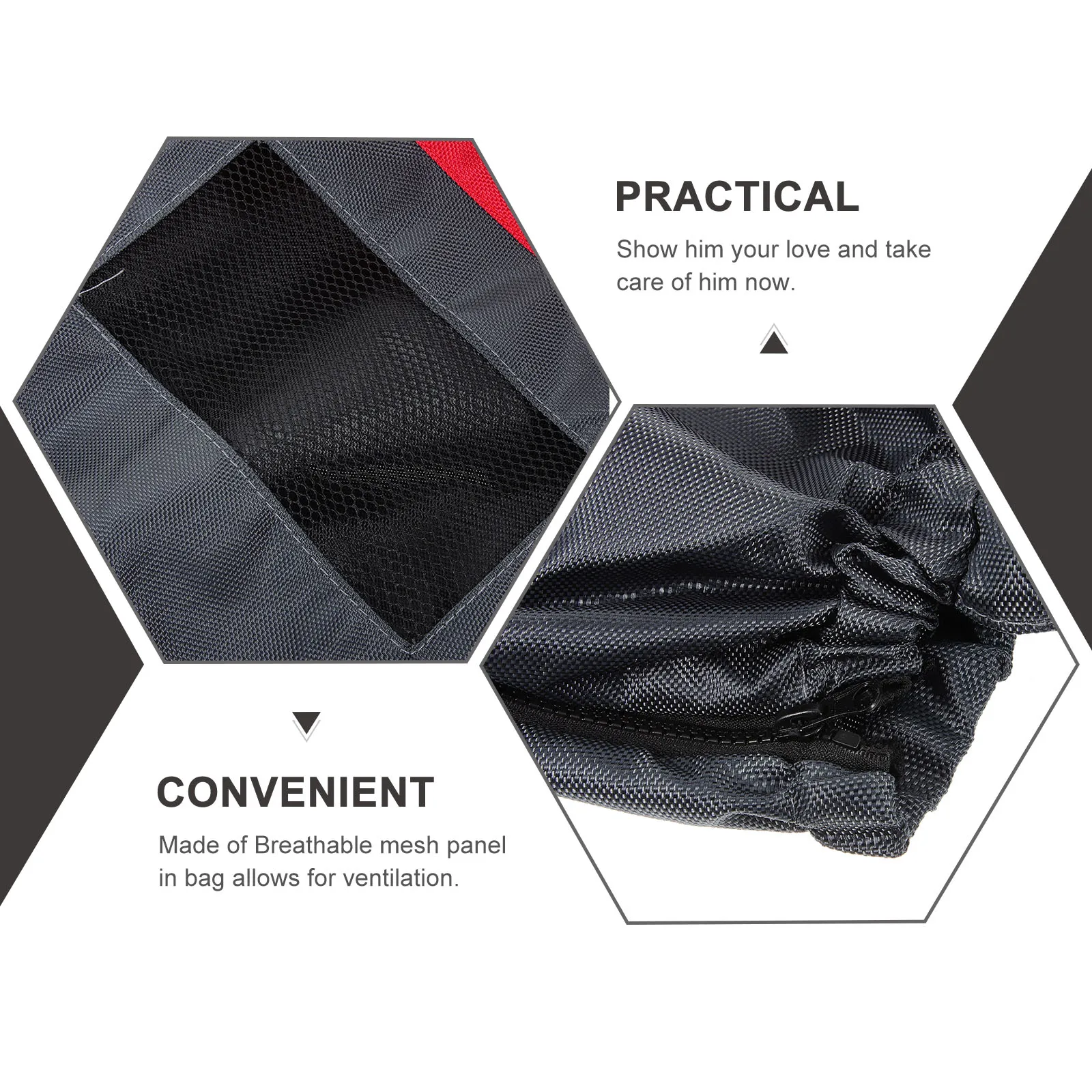 

Anti-Wear Pet Protective Bag Oxford Cloth Breathable Mesh For Injured Disabled Dogs Drag Pouch Leg Injury Size S