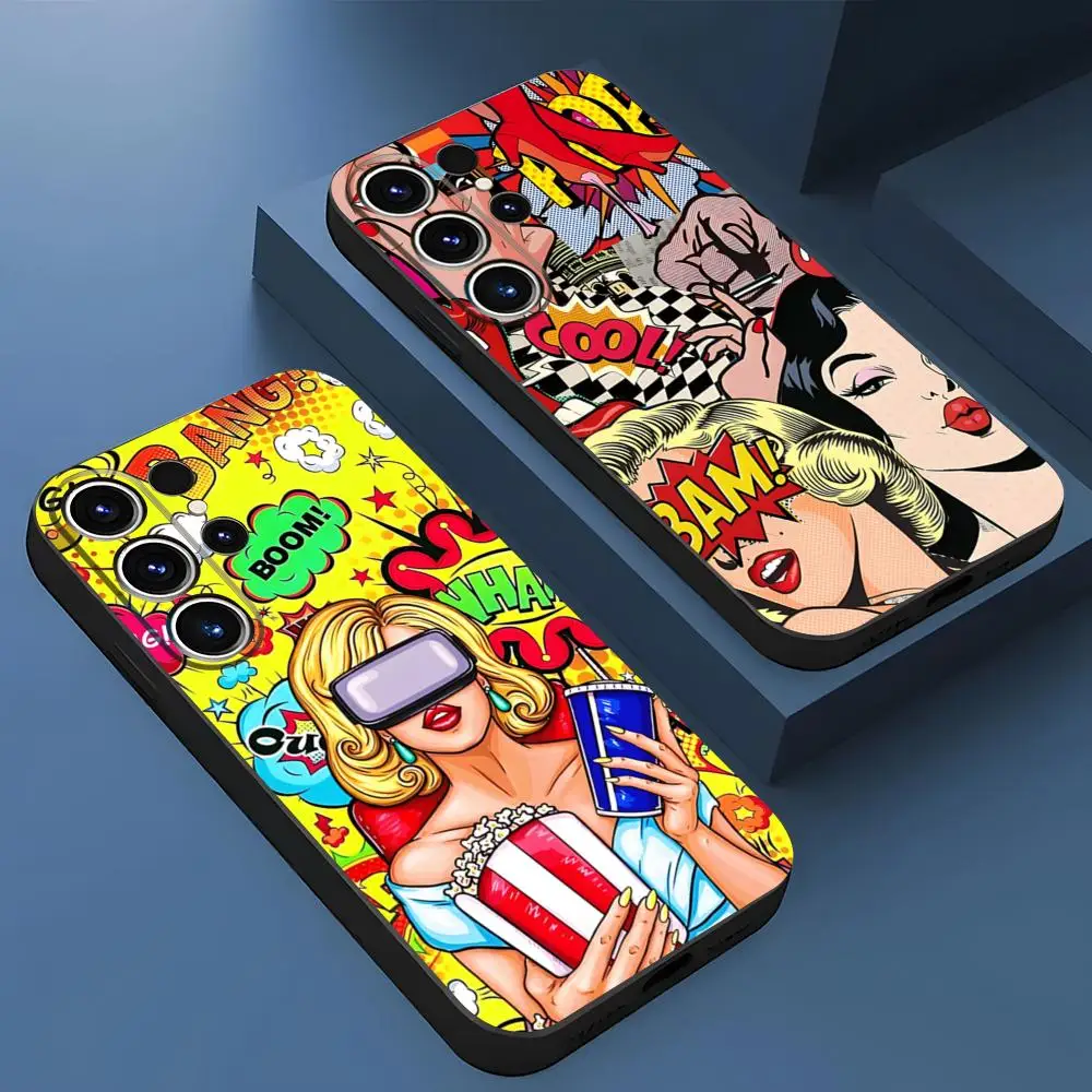 Blackened Boom Bang Phone Case for S23 Samsung S24 Ultra S22 S20 Fe S21 Plus Galaxy A54 A34 A24 A53 M54 Note 20 Back Cover #1