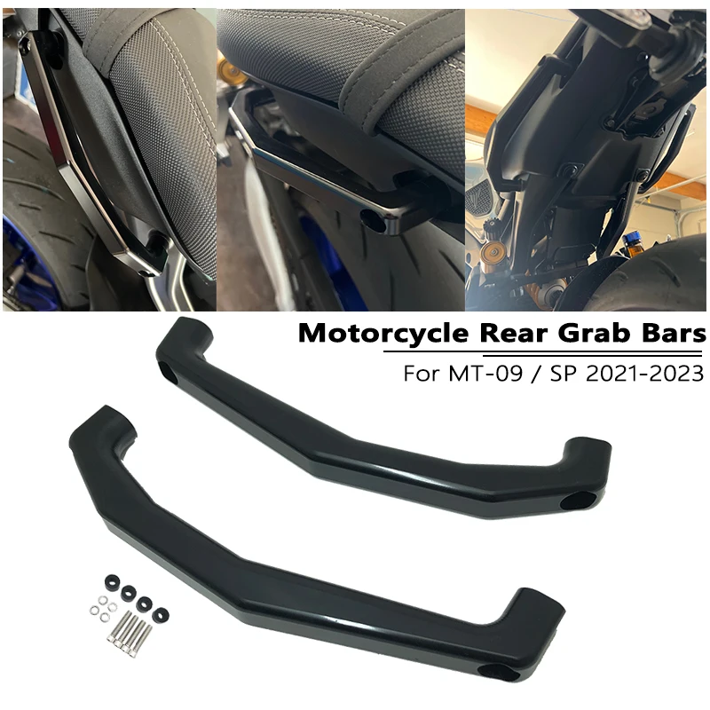 

Motorcycle Black Passenger Armrest Rear Seat Armrest Decorative Handlebar Bracket Seat Grab For YAMAHA MT09 2021-2023