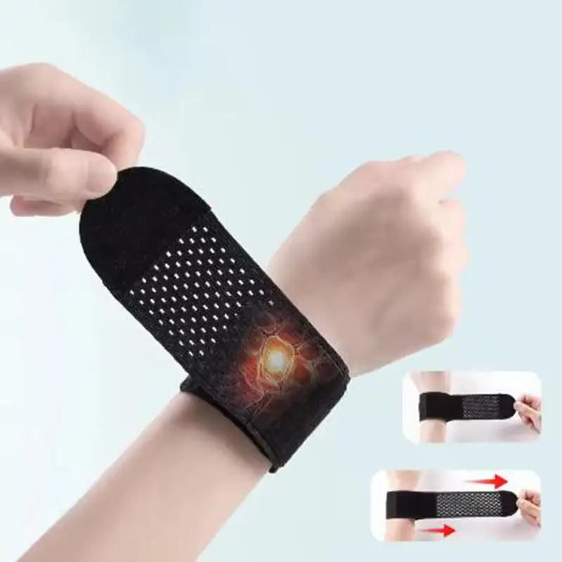 Muñequera Deportiva Elástica Ajustable de Compresión para Baloncesto y Entrenamiento con Pesas