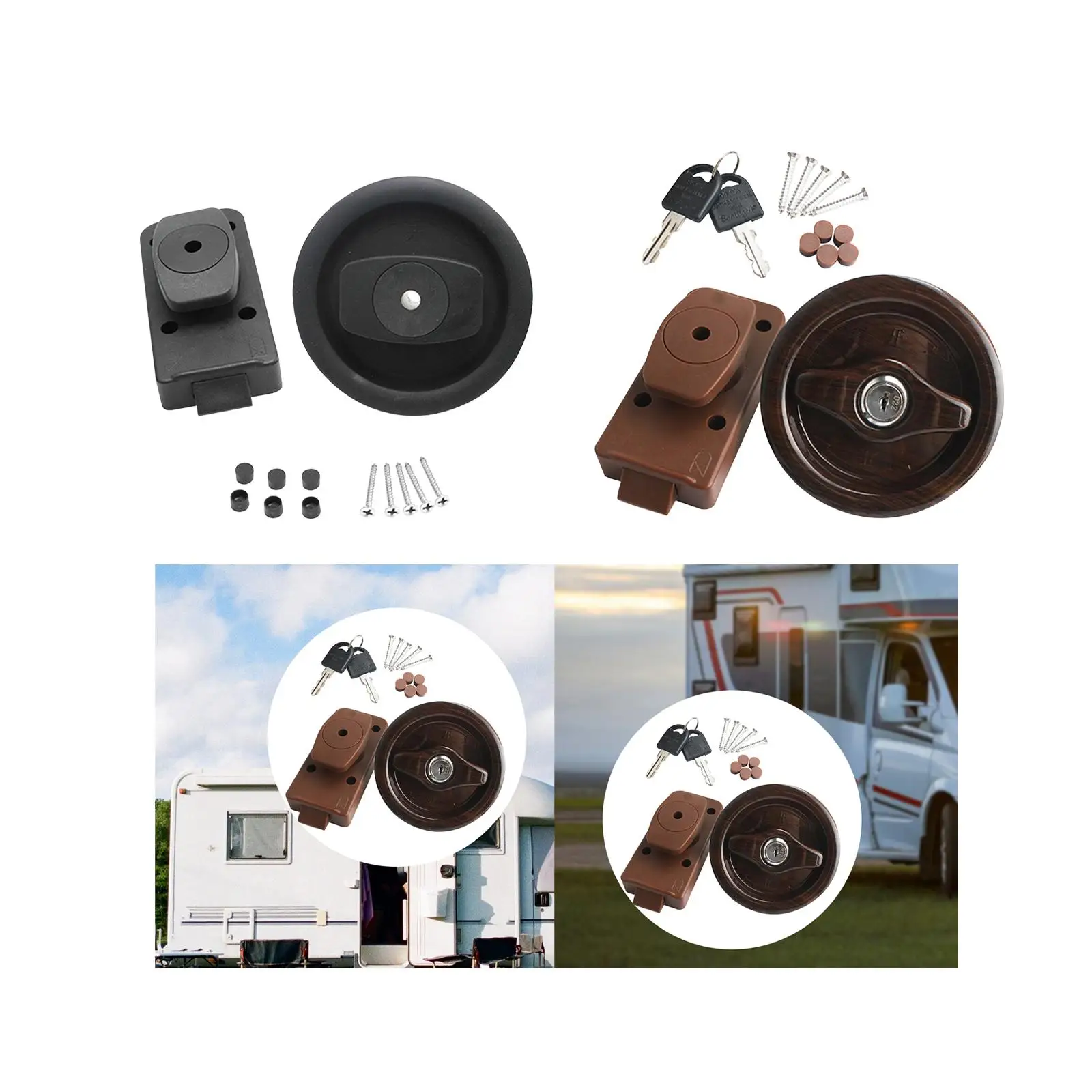 

RV Modification RV Bathroom Door Lock RE[Air Parts Easy to Install Trailer Door