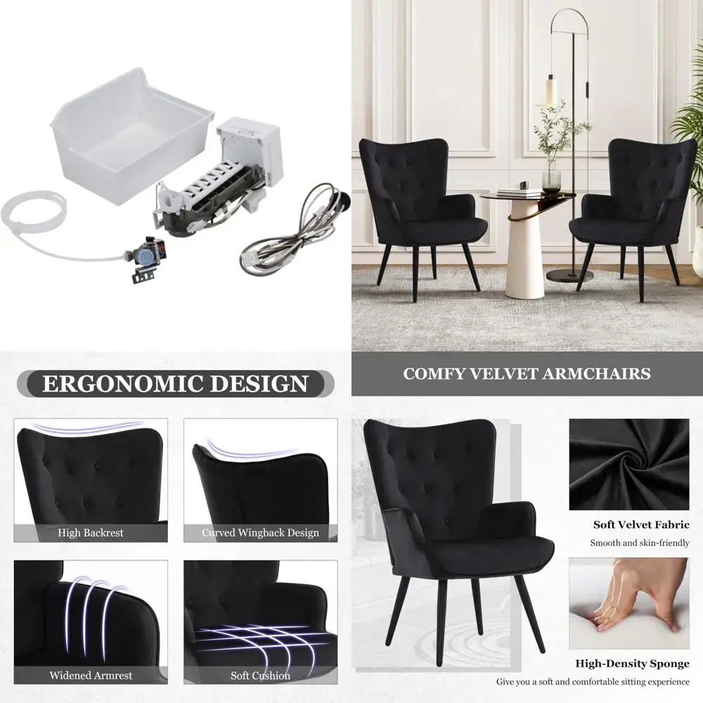 Ice Maker Replacement Kit for Freezer, Compatible with Whirlpool Model 1129316, High-Quality Parts for Home Appliances