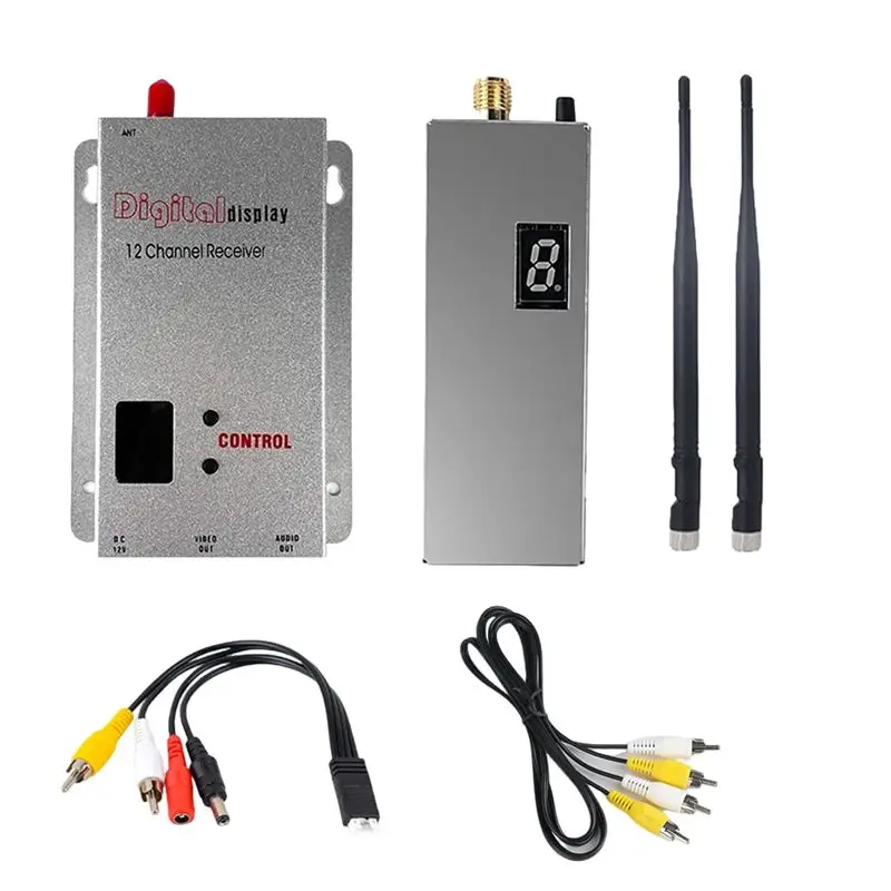 

A29F-FPV 1.2G 1.6W VTX передатчик 8 каналов + 1.2G 1.5W 12 каналов VRX приемник + 2 антенны 0.1мВт/25мВт/800мВт/1600мВт для FPV дронов дальнего радиуса действия