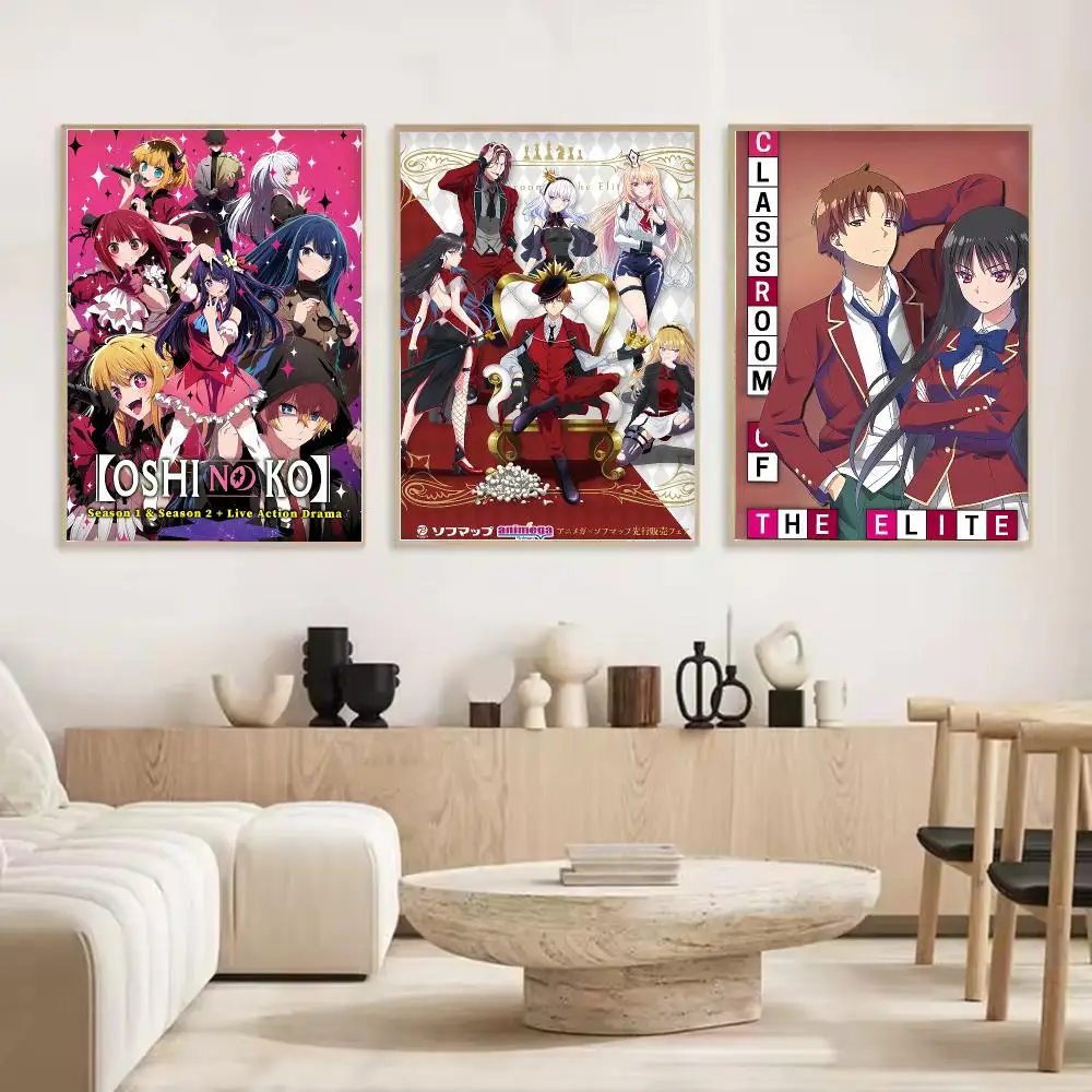 Anime Classroom of the Elite Painting Calligraphy Stylish Canvas Poster Wall Art for Living Room Bedroom Cafe Office Decor Gift