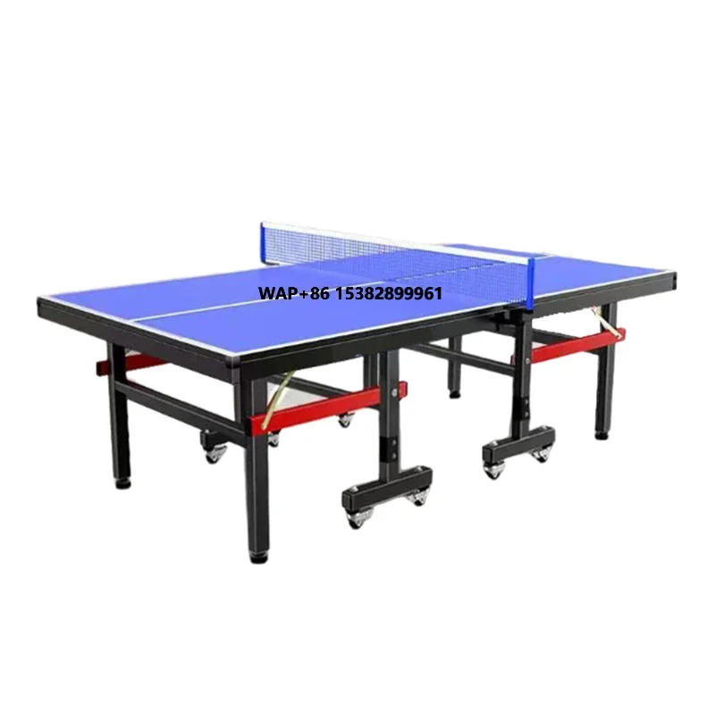 

High Quality Portable Indoor Table Tennis Table with Wheels Easy to Move Sport Set