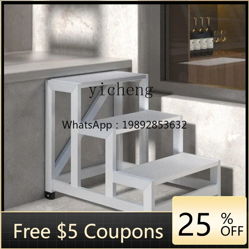 

BBHSN step-by-step widening ladder stool stair step warehouse arranging goods and climbing two or four steps