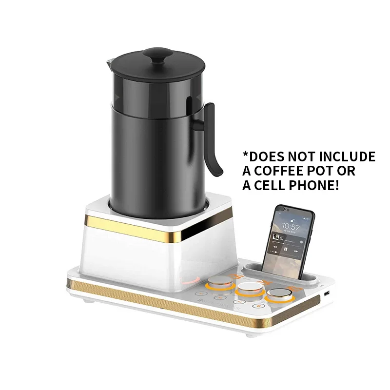 220V/110V Cold Brew Coffee Maker, Commercial Coffee Maker, 1L/5-Minute Brewing Capacity, Multifunctional Phone Holder