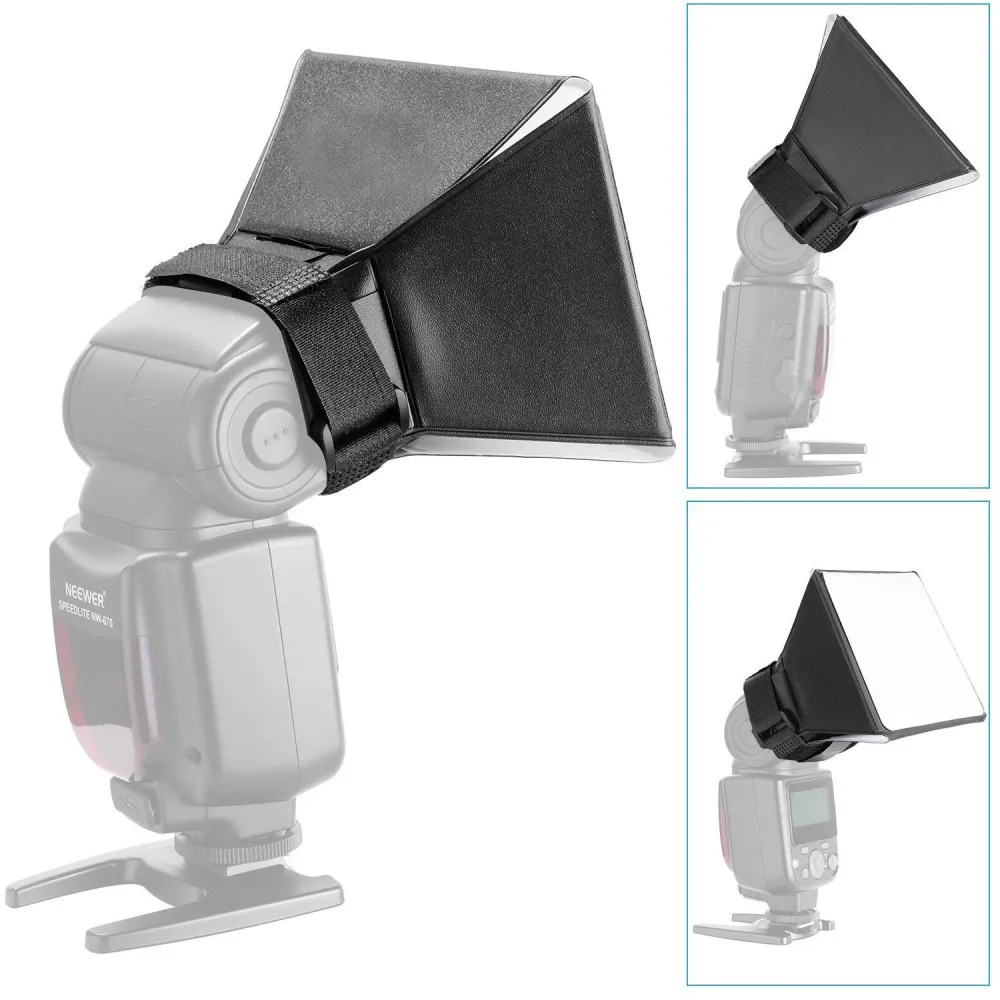 Fotocamera universale fotografia Softbox diffusore Flash portatile Bounce Softbox Kit Flash Lambency Box Softbox Drop shipping