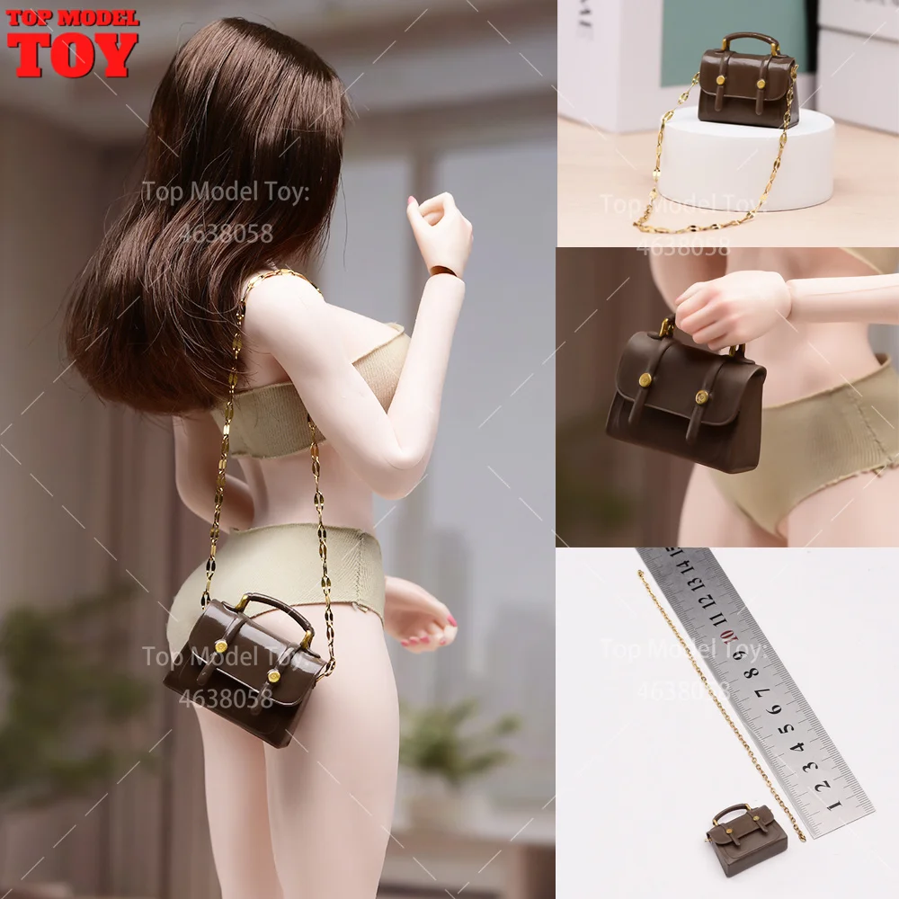 

1/6 Scale Handbag Retro Messenger Bag Detachable Bag Strap Soldier Accessories Model Fit 12'' Female Action Figure Body Dolls