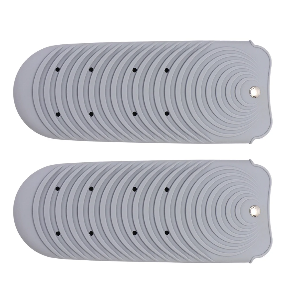 

2Pcs Silicone Curling Iron Holder Heat-Resistant Travel Pouch for Flat Iron Curling Wand Storage Waterproof Universal Fit