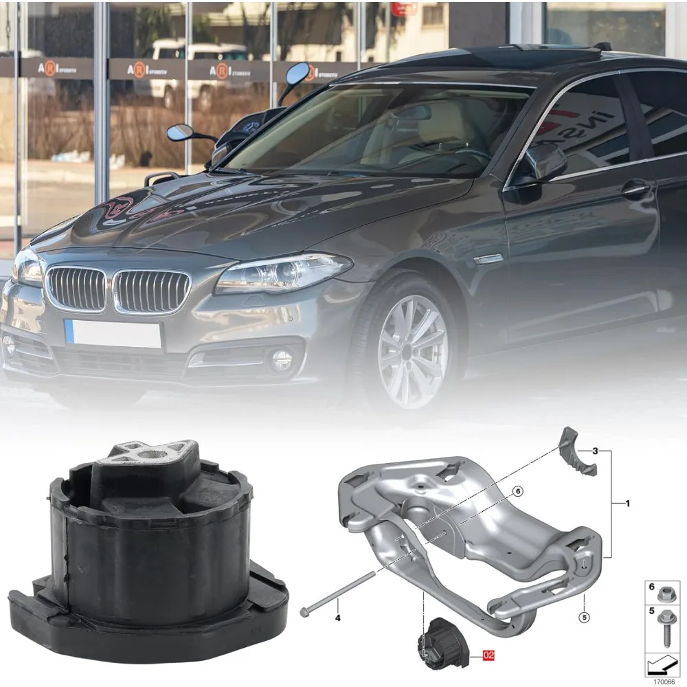 

Transmission Mount Compatible for BMW 2007-2019 E70 F15 E71 F16 Replace# 22114088520,22324089252,22326773820,22326780025