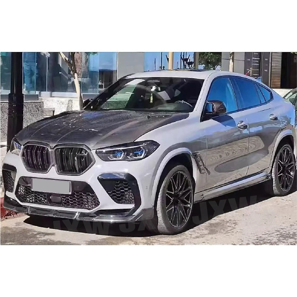 

JCHEY углеродное волокно FRP автомобильный передний бампер разделитель губ для BMW F96 X6M 2019-2022 комплекты кузова FRP автомобиля