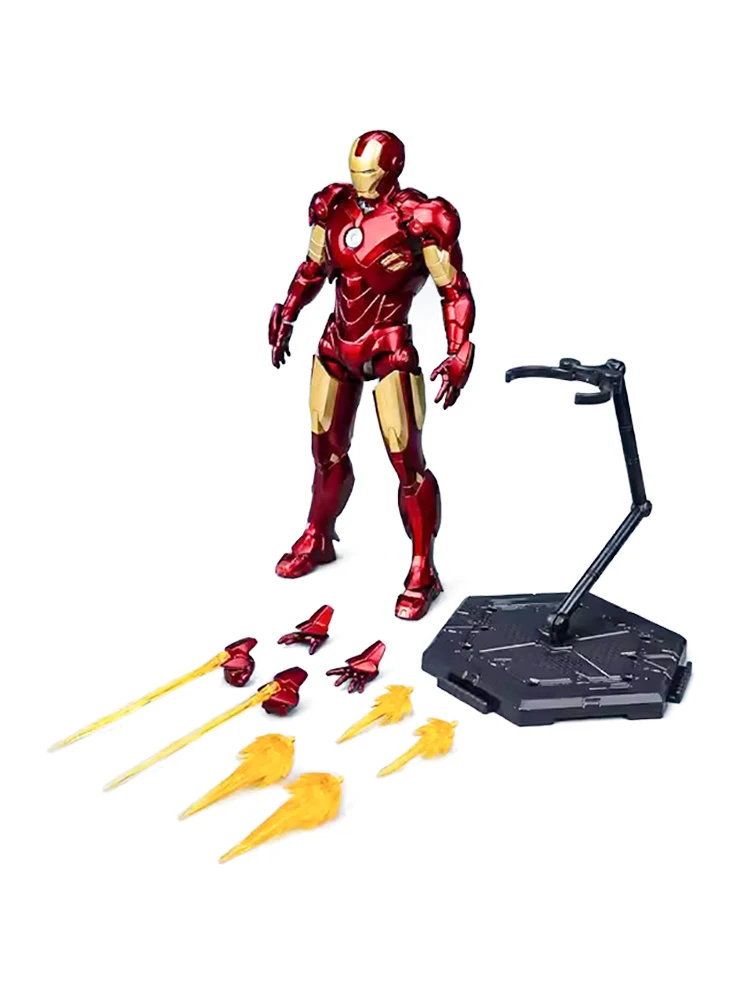 NIEUWE Originele Fondjoy Anime Figuur Iron Man MK4 Model Kit 1/12 Infinity Saga Ironman Mark 4 Montage ABS Joint Beweegbare Kid Speelgoed - afbeelding 2