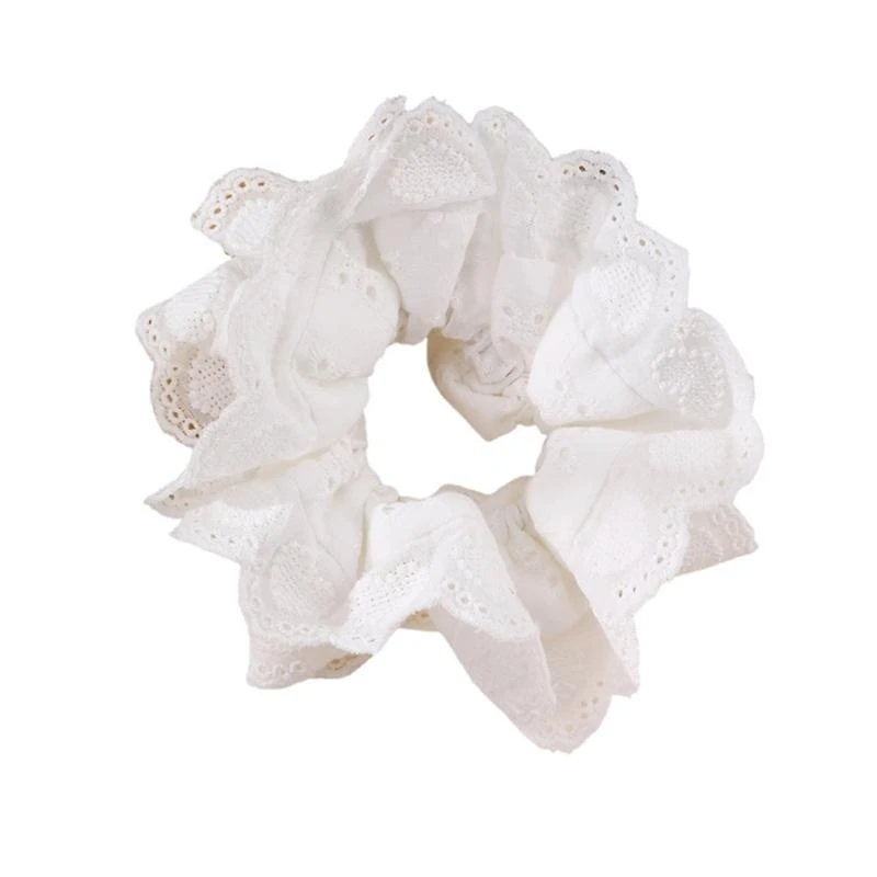 

Fashion Lace Hair Scrunchies Hair Tie Hair Bun Hairpiece Women Headdress
