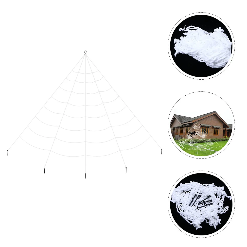 

1 set 1 Set Halloween Spider Web Decor Fake Web For Party Garden Scare Prank Prop Imitation Decorations Supplies Haunted House