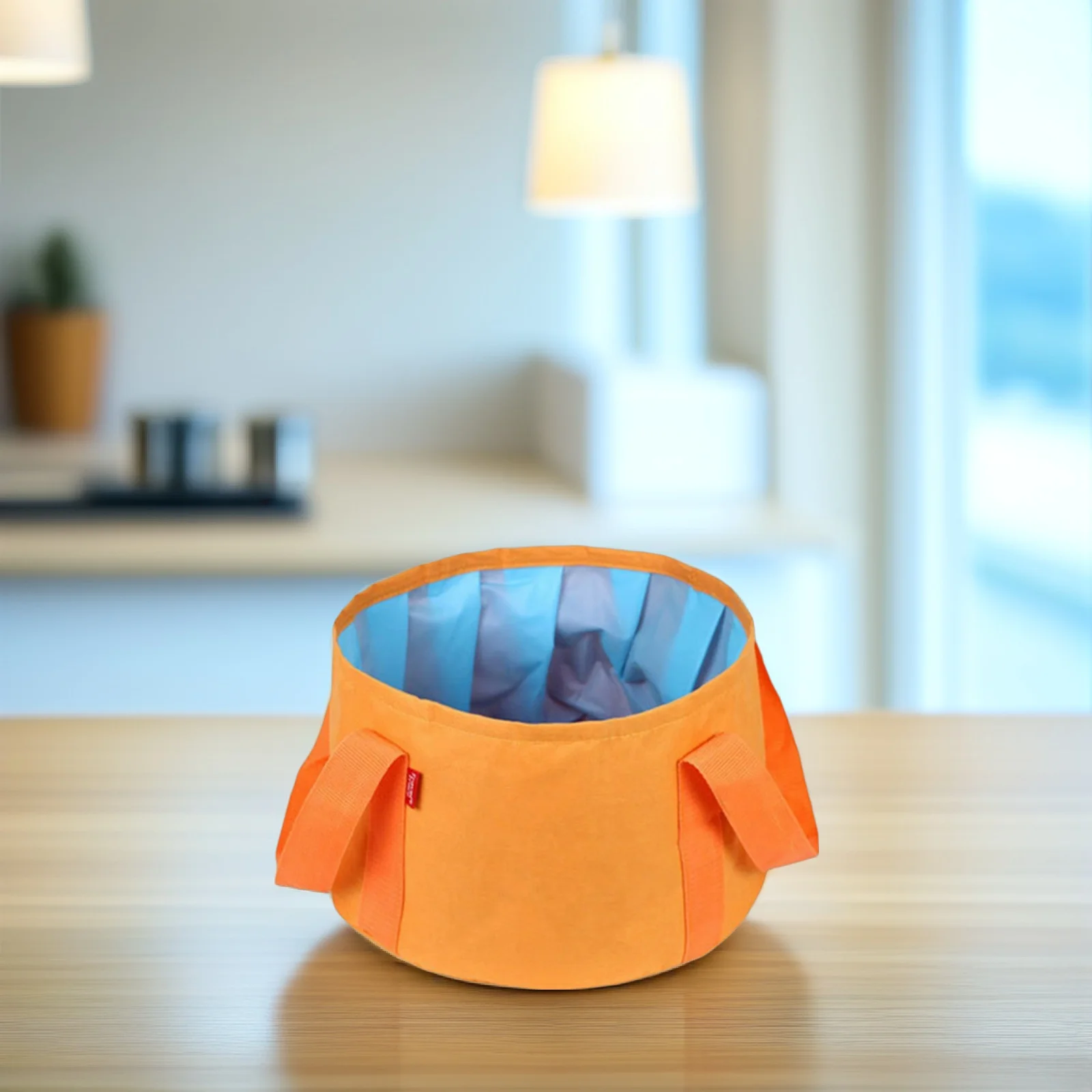 

2 Pcs Portable Folding Water Basin Bucket Buckets Foldable Washbasin Pot Car Washing Bag