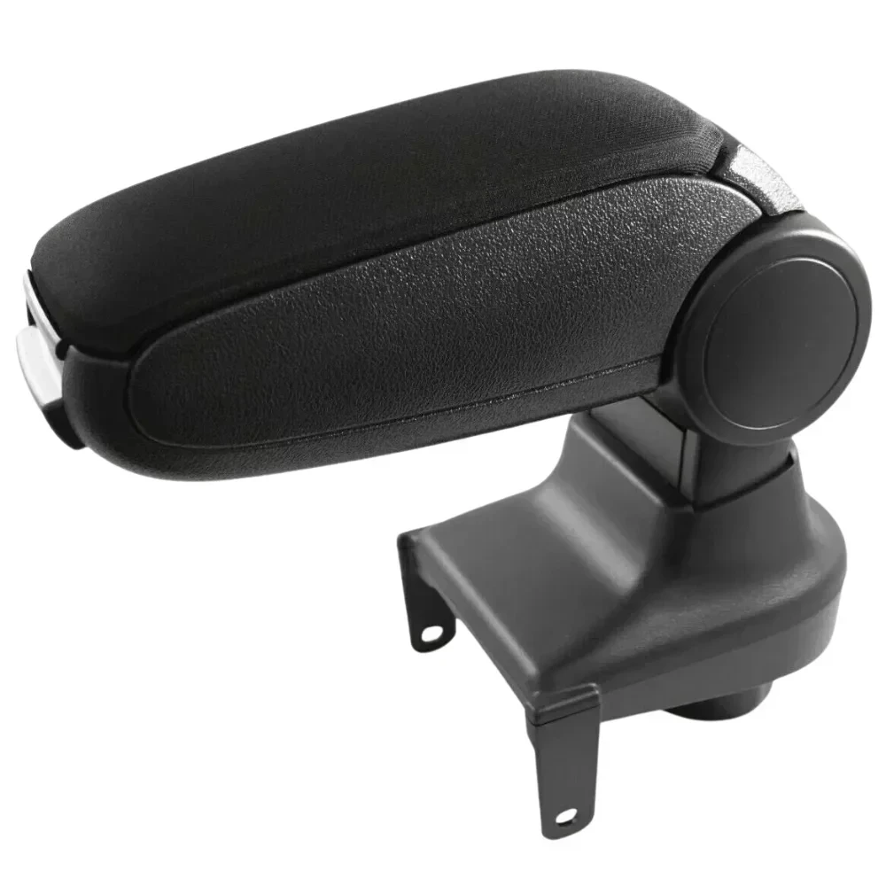

For Renault Clio IV Mk4 2013-2019 Center Console Armrest Storage Box Black Leatherette / Fabric LHD Car Accessories