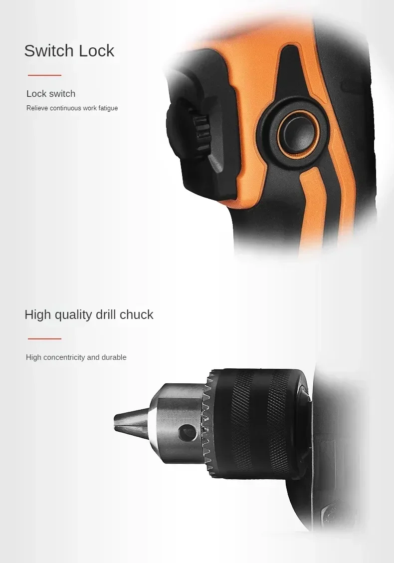 220V Electric Hammer Drill with Impact Function and Screwdriver, from Dongcheng Official Flagship Store