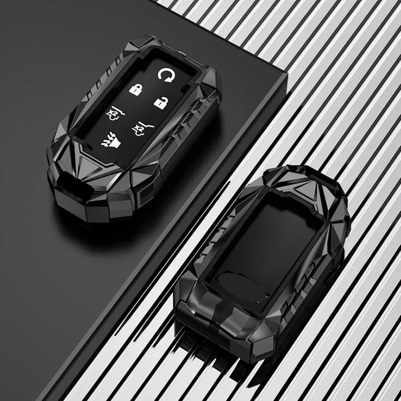Fit for chevrolet car key case cover shell ring housing chain Chevy Colorado Silverado GMC  Yukon Canyon Sierra