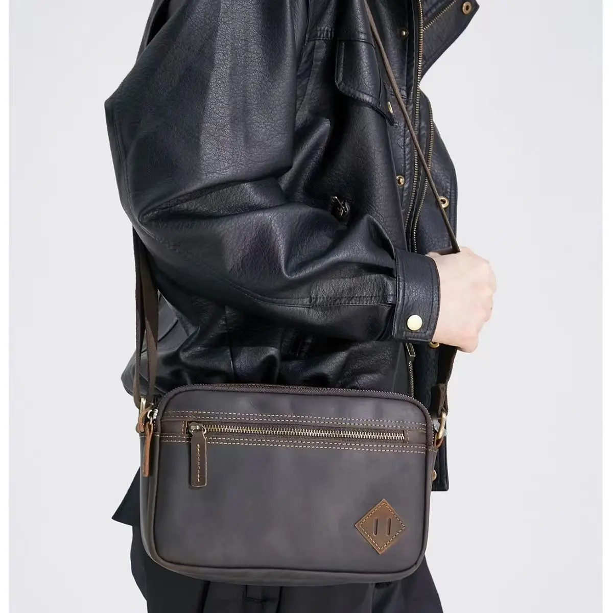 

Новые винтажные роскошные мужские сумки из коровьей кожи, мужская сумка на плечо из натуральной кожи, сумка через плечо, сумки-мессенджеры