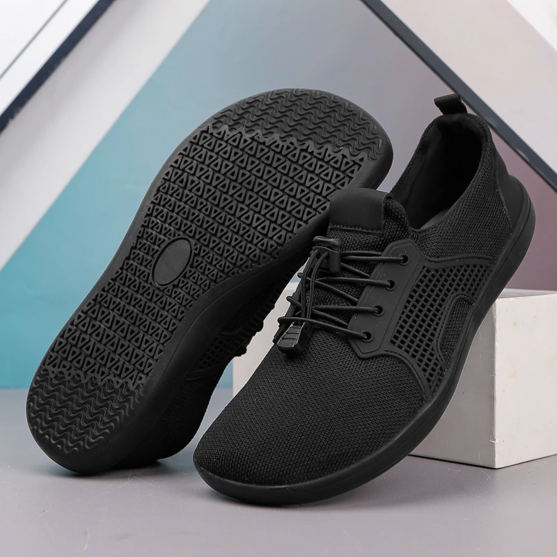 

New Unisex Wider Shoes Breathable Mesh Men Barefoot Wide-toed Shoes Brand Flats Soft Zero Drop Sole Wider Toe Sneakes Large Size