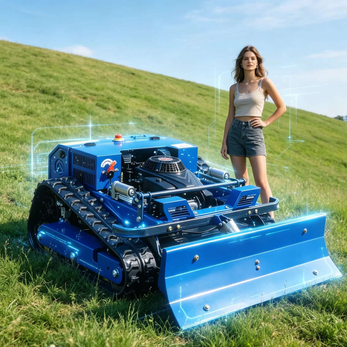 

Customized Household Remote Control Lawn Mower Simple Installation & Maintenance remote control lawn mower
