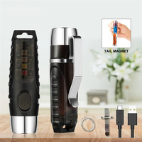 TUNENGE Mini LED Flashlight Super Bright S12 PLUS Portable Torch 600LM Waterproof Work Light Keychain Built-in Battery Magnetic