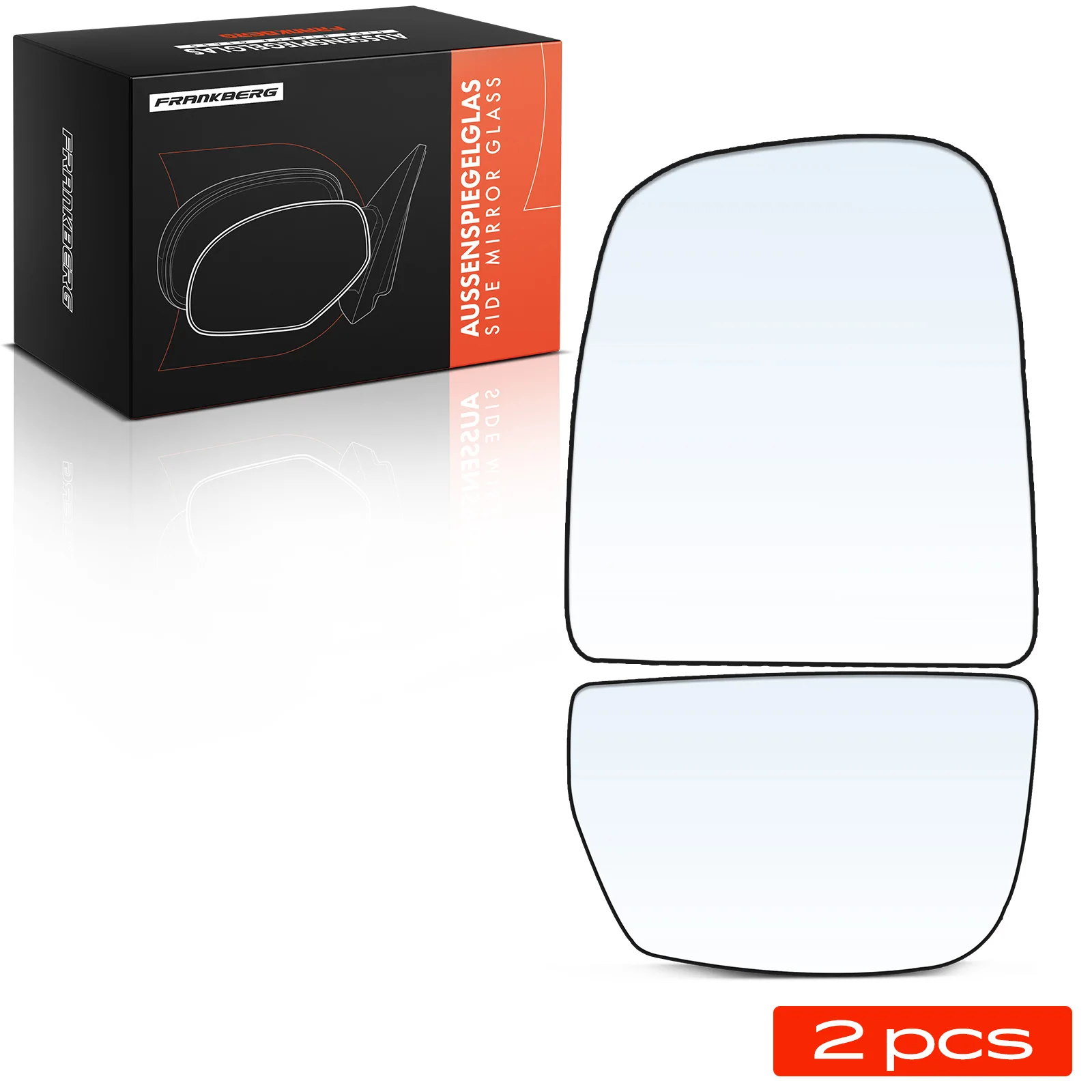 Frankberg 2x Spiegelglas Außenspiegel Links für Iveco Daily IV 2006-2011 3801928 3801926