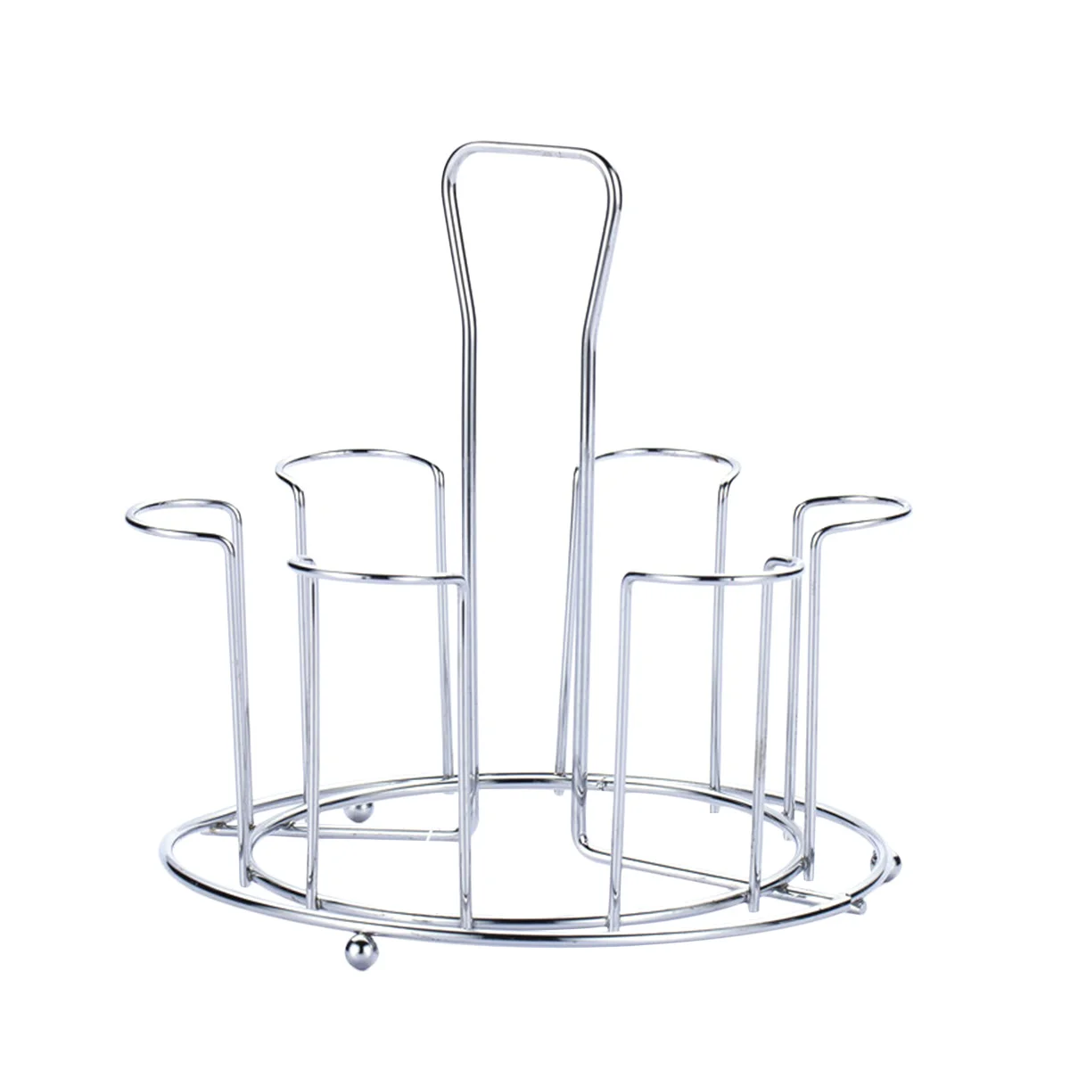 Stainless Steel Water Cup Holder Short Type Silver Upside Down Wine Glass Drain Storage Rack For Kitchen Organizer Stemware