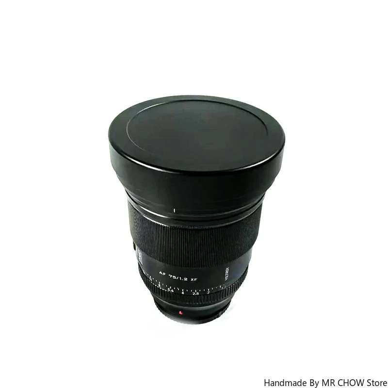 Paraluce quadrato in metallo a baionetta per Viltrox AF 75mm F1.2 Pro