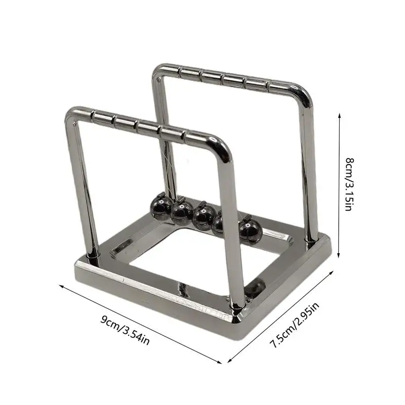 Newton Cradle Pendulum Newton Cradle Steel Balance Ball Metal Pendulum Ball for Desk Table Decor Physics Educational Instrument