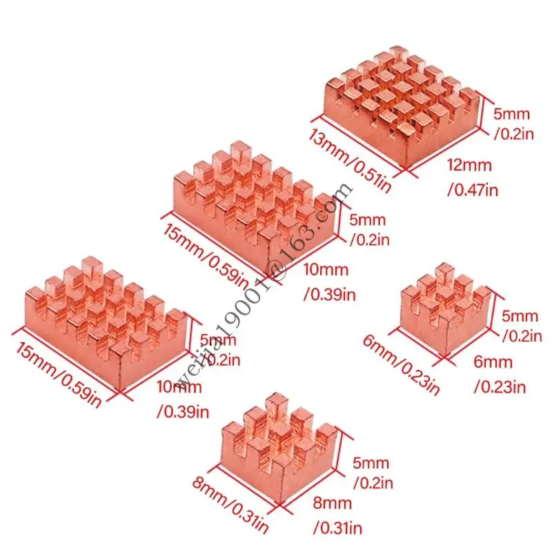 BPI OpenWrtone開発ボードの銅ヒートシンク効率的な熱散逸.H05A
