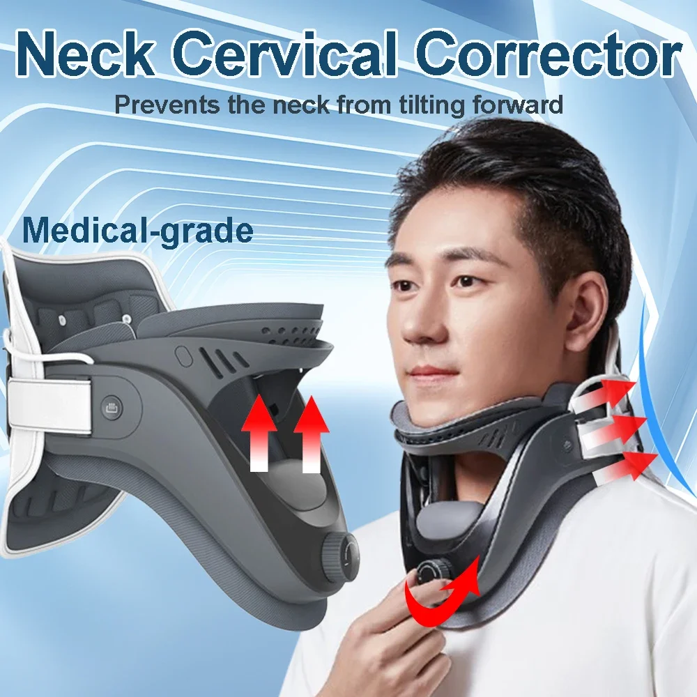 Neck Cervical Corrector Traction Device Inflatable Cervical Vertebra Tractor Posture Corrector Cervical Stretch Neck Care