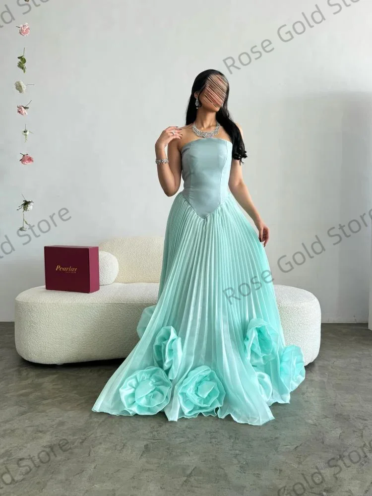 Dubai-avondjurken met kralen 2025 Elegante A-lijn trouwjurk فسات Mohamed 1914 Formele op maat gemaakte bloemgalajurk