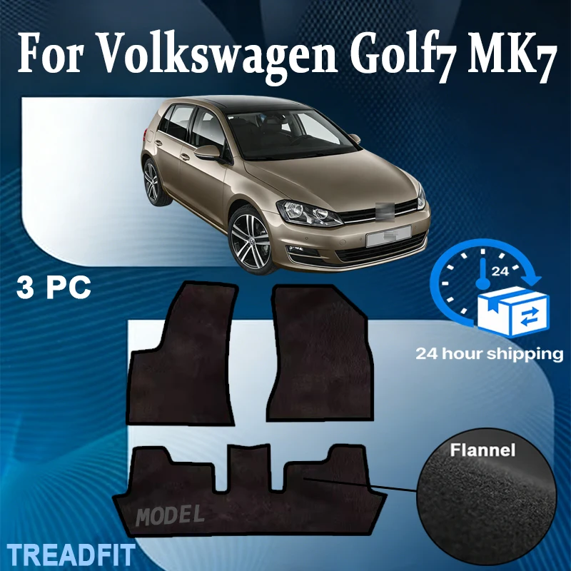 

Нейлоновые автомобильные коврики с кнопками для Volkswagen Golf7 MK7 2012-2019 5G GTI, специальные коврики для конкретной модели автомобиля, напольные коврики