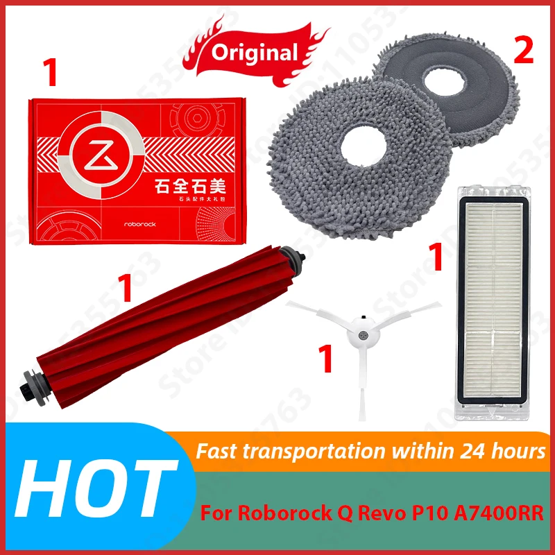 

Original For Roborock Q Revo P10 A7400RR Main Side Brush Mop Cloths Hepa Filter Spare Parts Robot Vacuums Cleaner Accessories