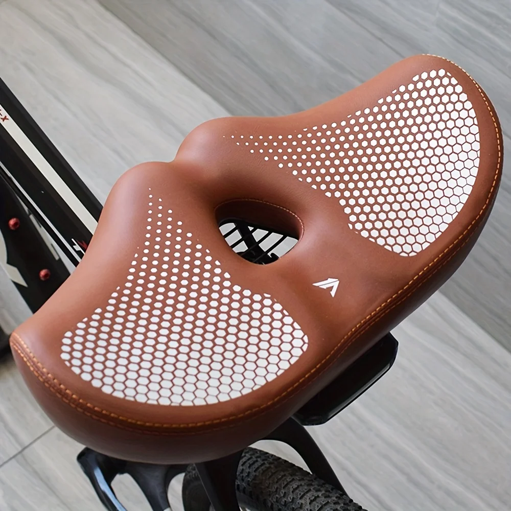 

412 увеличенная подушка для велосипедного сиденья — толстая и высокоэластичная амортизация, дышащая перфорированная конструкция