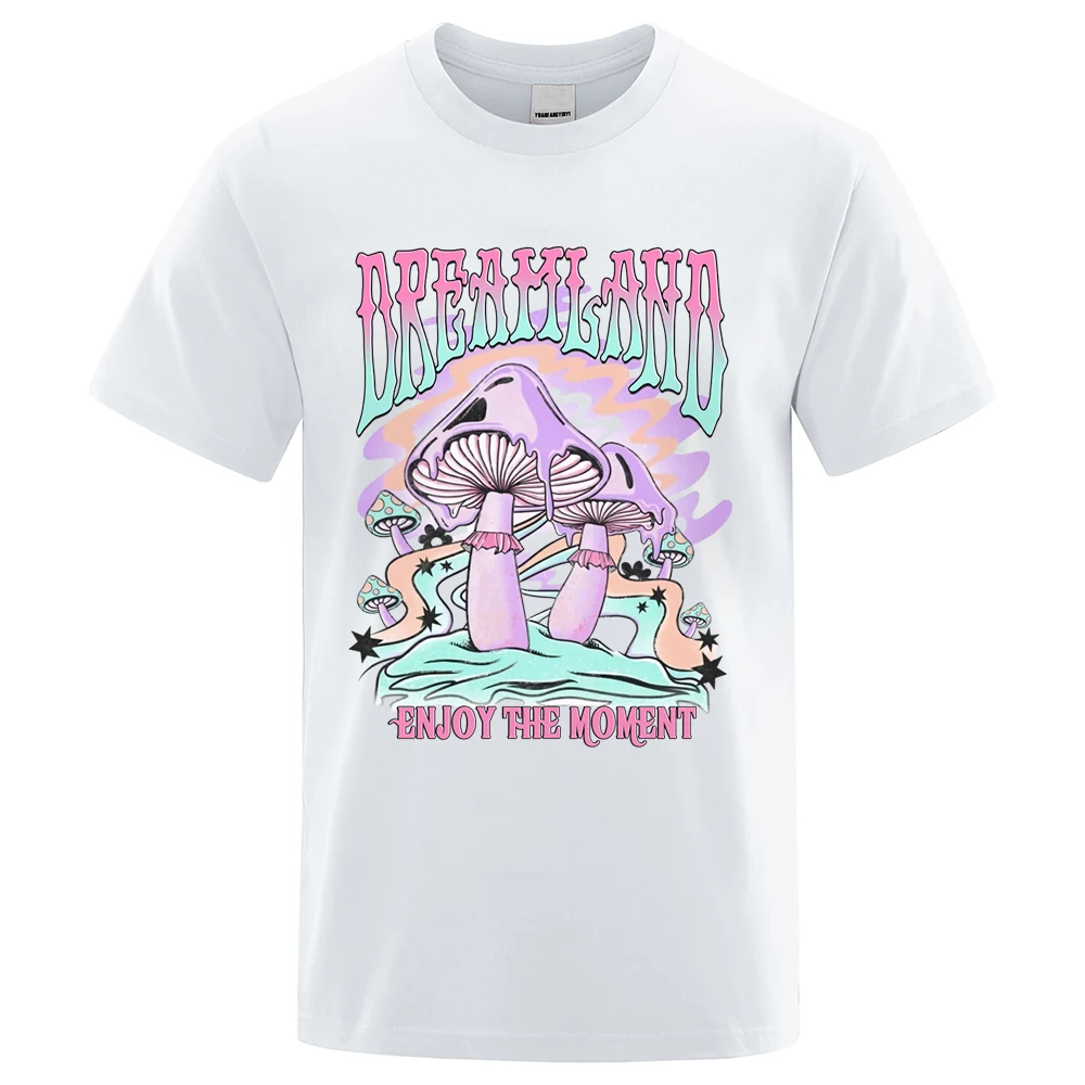 

Dreamland Enjoy The Moment футболка с принтом мужские модные свободные хлопковые футболки с круглым вырезом летняя цветная одежда повседневная мягкая уличная одежда